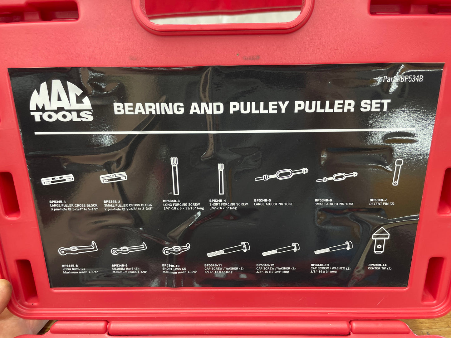 Mac Bearing Pulley Puller Set BRAND NEW BP534B