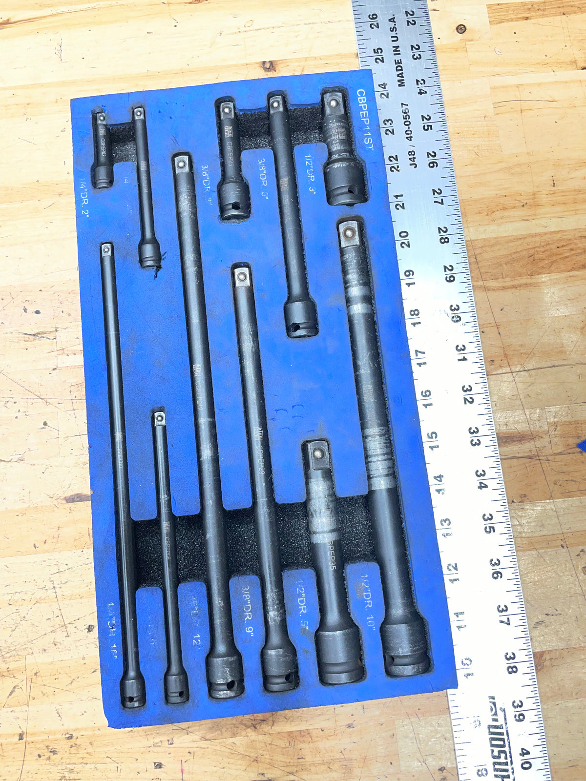 Blue Power 11pc Impact Extension Foam Set CBPEP11ST