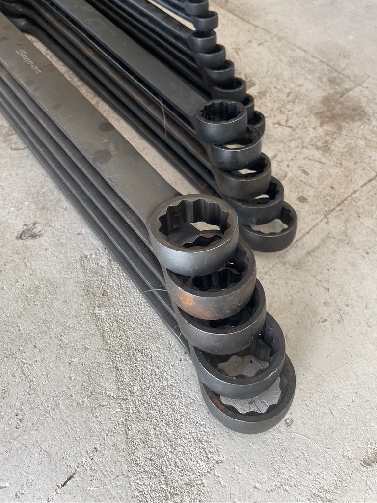 Snap On SAE Combo Wrench Set Black Industrial Finish GOEX 22pc