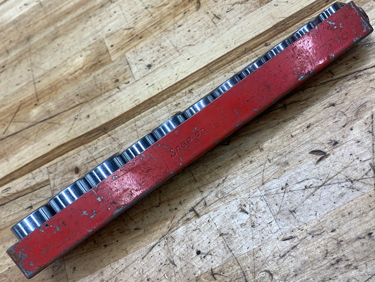 Snap On 3/8” Metric Vintage Shallow Socket Set 11pc 9-19mm 12pt USA KTA-230
