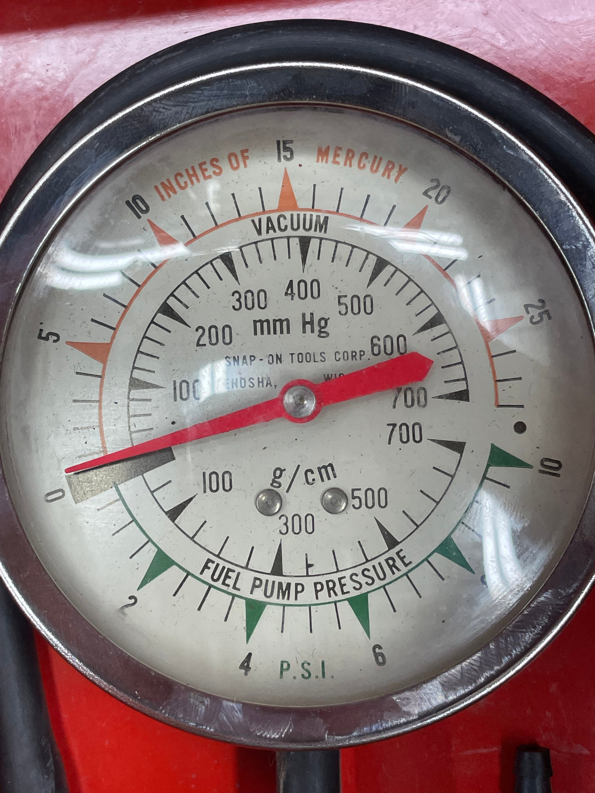 Snap On Vacuum Gauge/Fuel Pressure Gauge USA KRA128