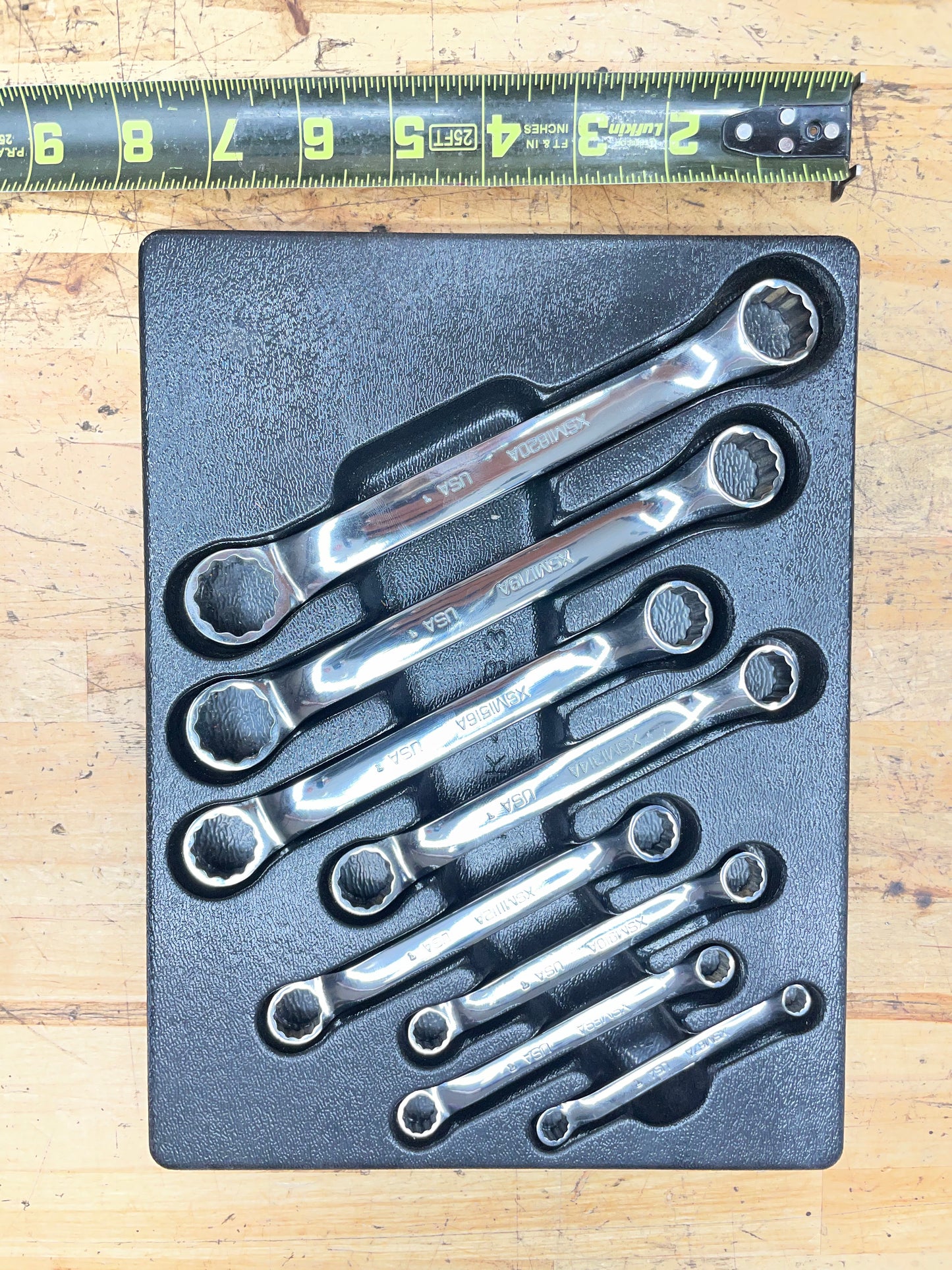 Snap On Metric Short Pattern 8pc Box Wrench Set 6-20mm USA XSM608A