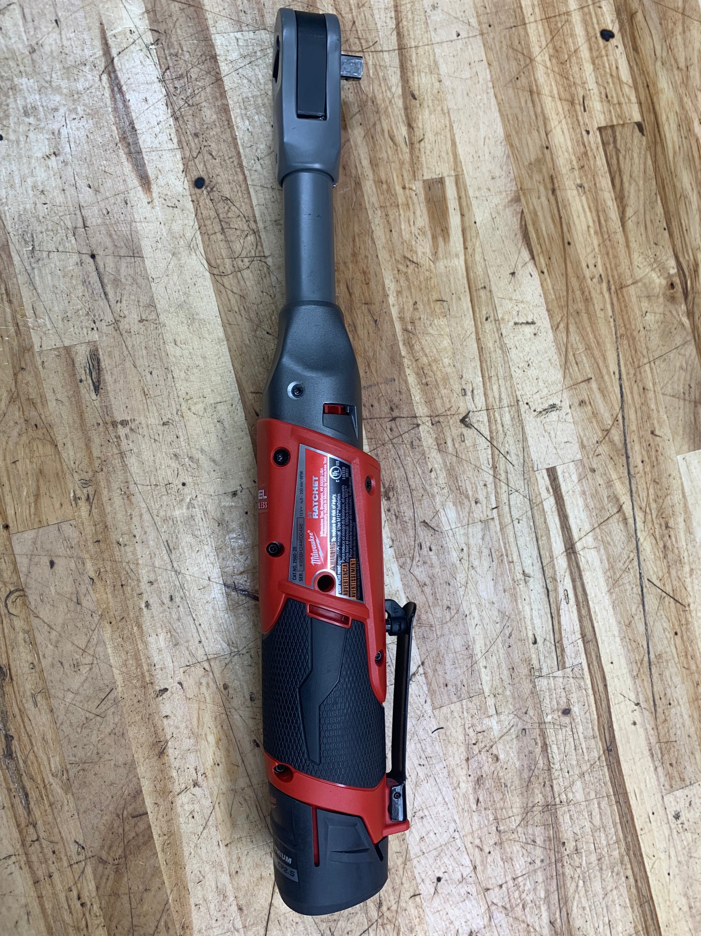 Milwaukee 3/8" Fuel M12 Long Neck Ratchet WITH BATTERY 2560-20