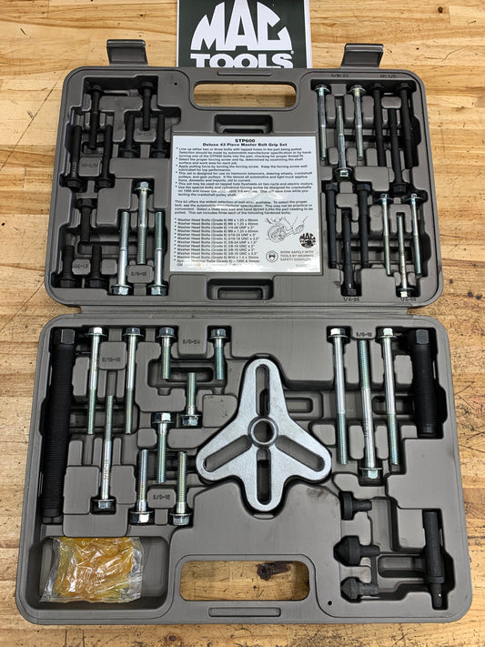 Mac Deluxe Master Bolt Grip Puller Kit LIKE NEW STP600