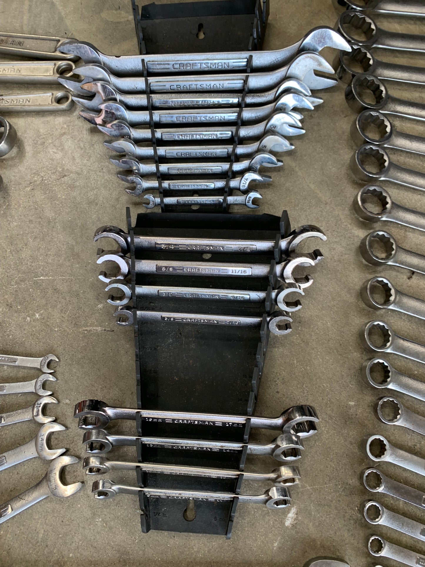 100% USA Craftsman Massive Tool Lot 13 COMPLETE WRENCH SETS SAE & Metric 196Pc
