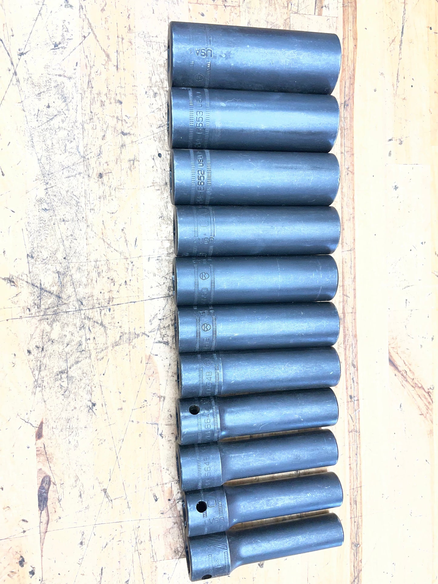 CAT by Snap On 1/2” Metric Deep Impact Socket Set 11pc USA 10-20mm