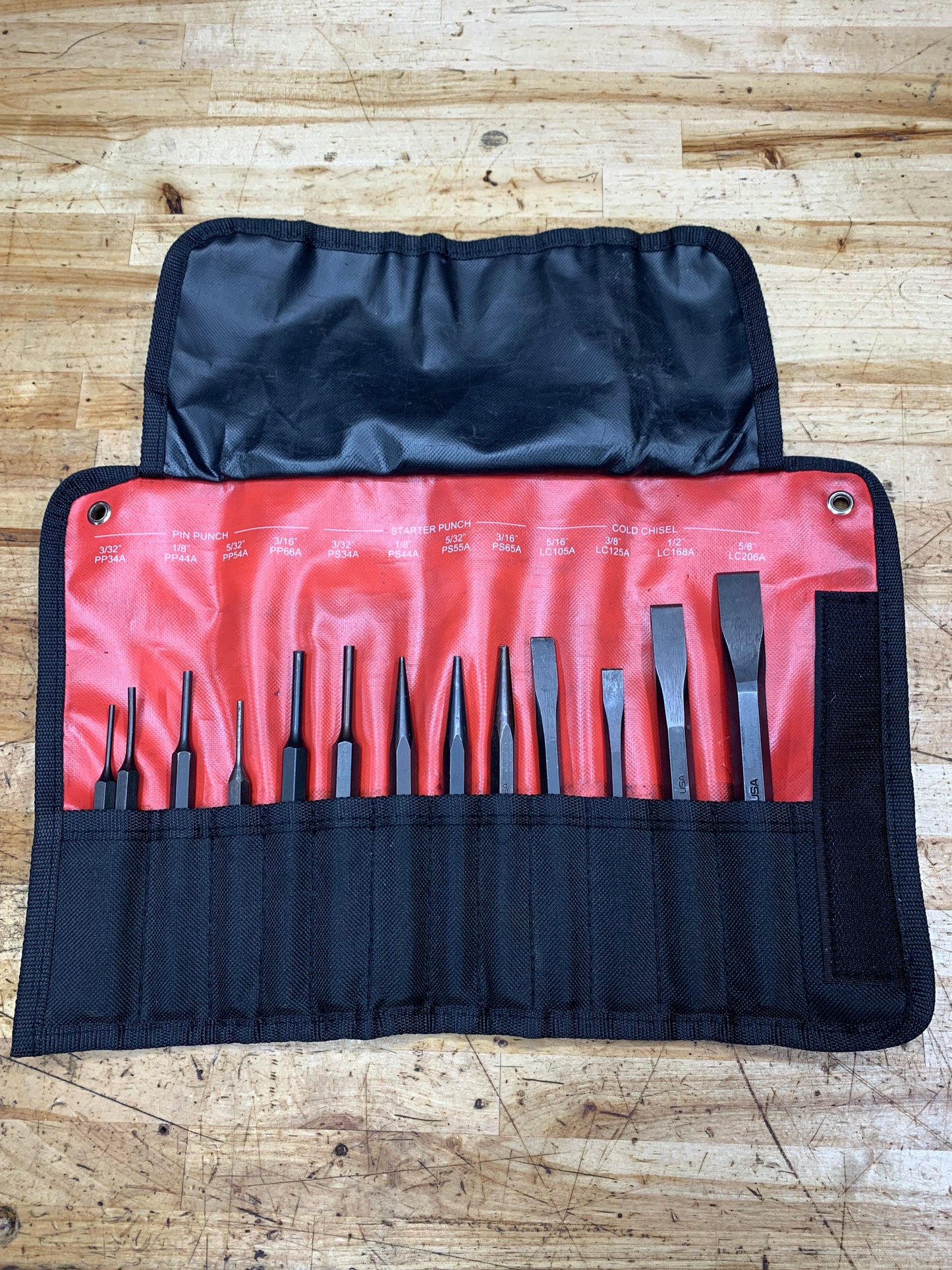 Matco 12pc Punch Set Pouch USA SPL12KA
