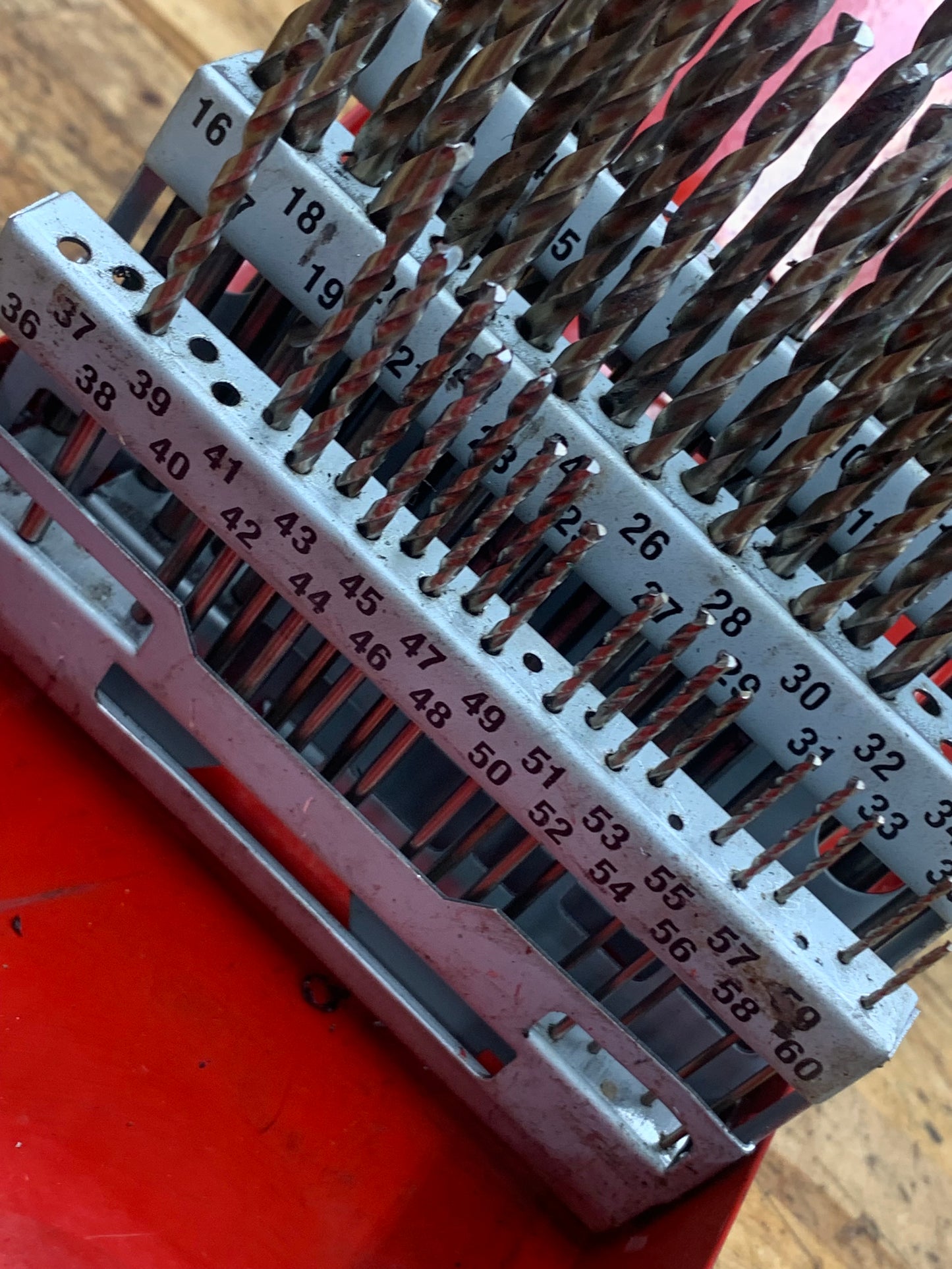 Snap On 60pc Cobalt Wire Gauge Drill Bit Set USA DBC260A