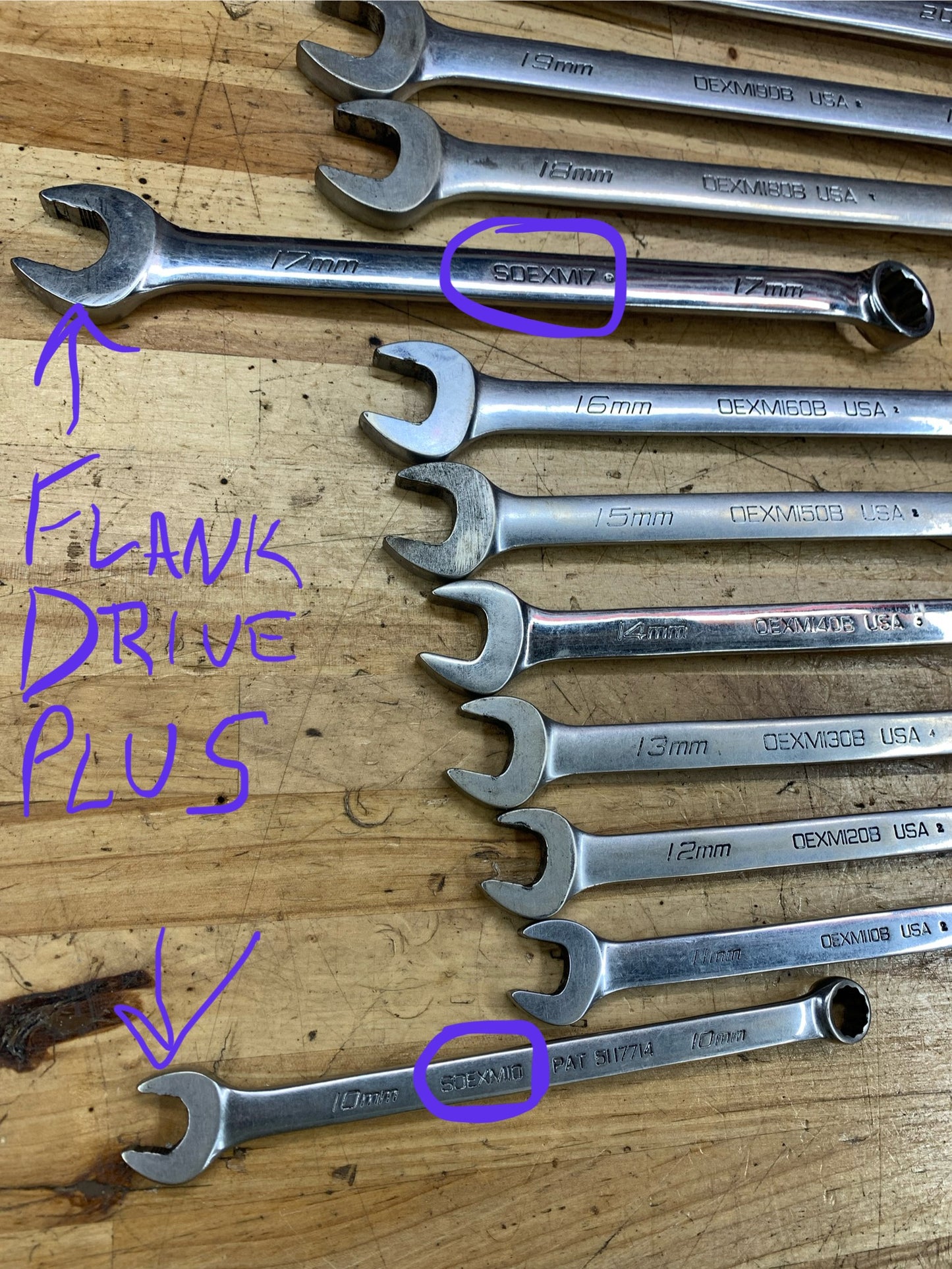 Snap On Metric Combo Wrench Set 10-22mm