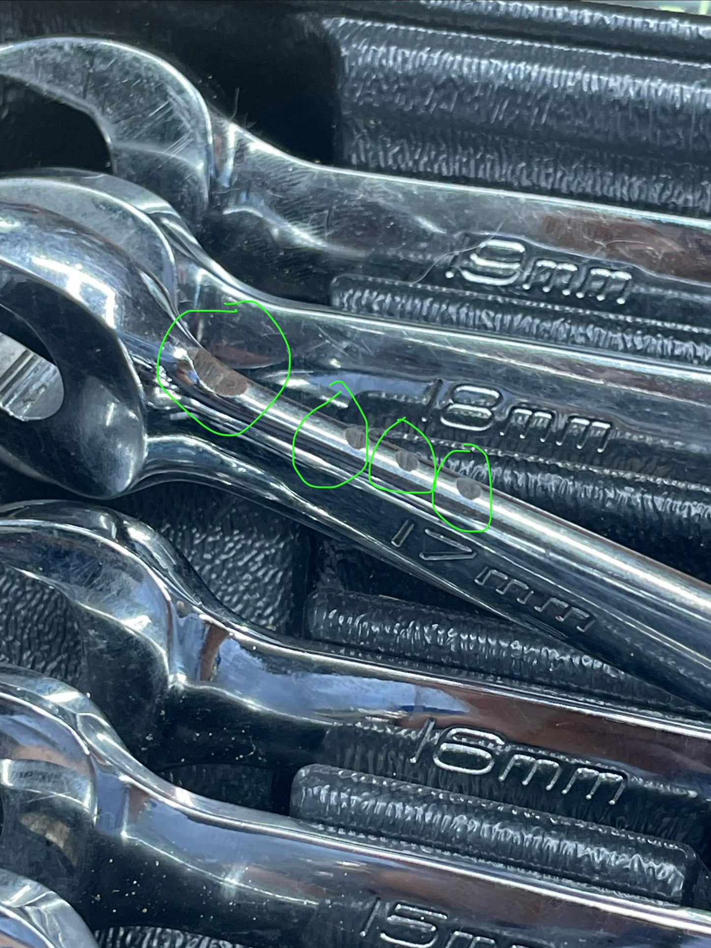 Snap On Metric Combo Wrench Set FD+ 10pc USA SOEXM710