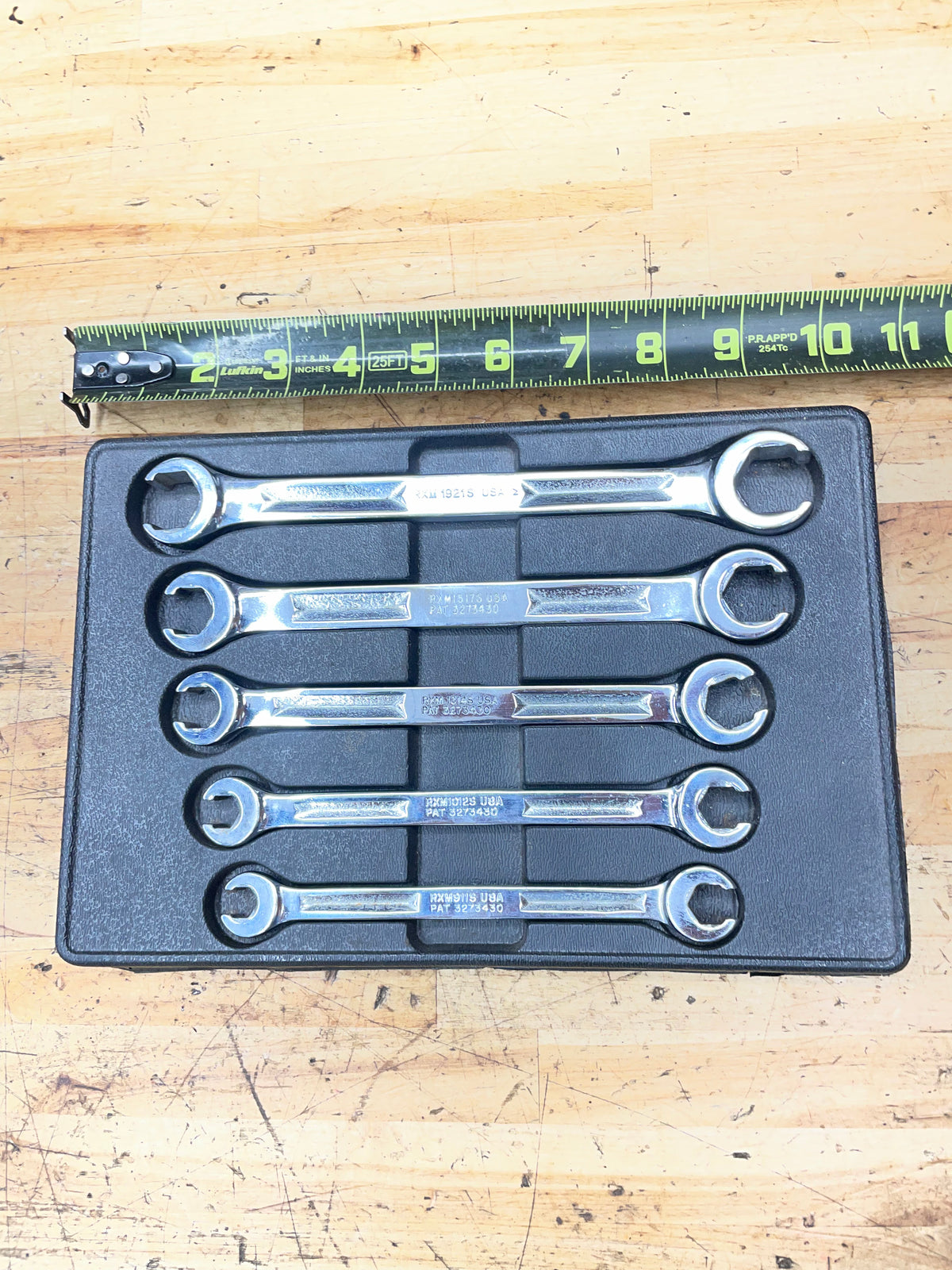 Snap On Metric Flare Wrench Set 5pc Vintage 9-21mm USA
