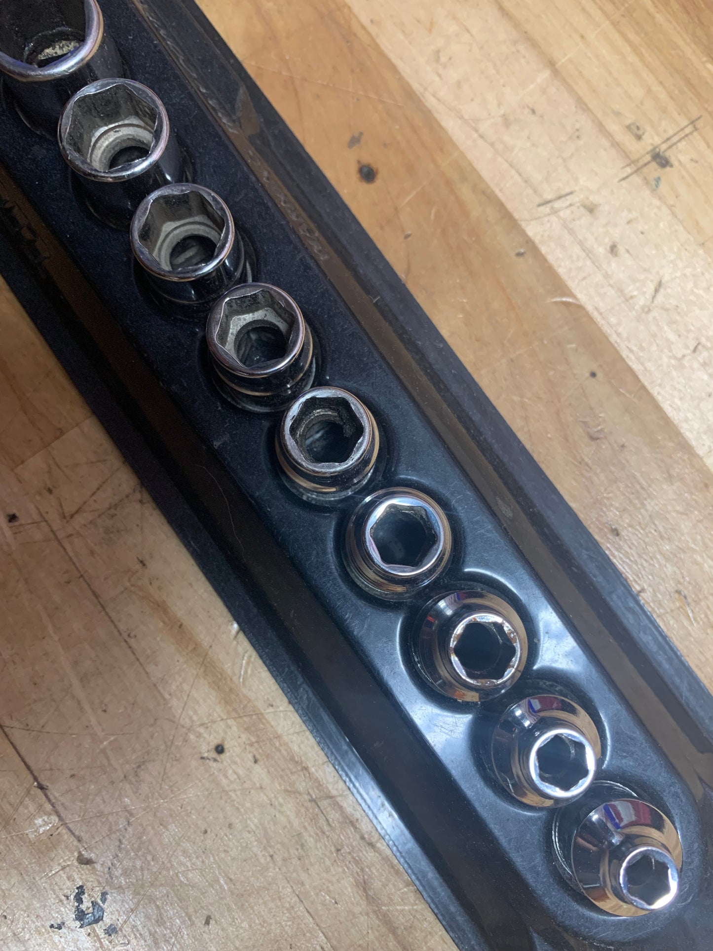 Snap On FDX 15pc socket set metric shallow  215YFSMY