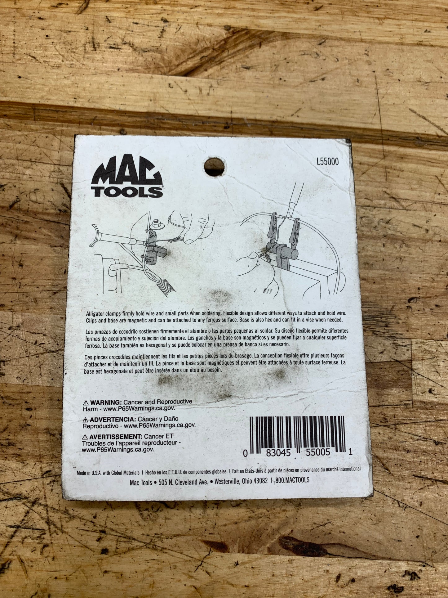 Mac Tools Magnetic Soldering Clamp BRAND NEW L55000