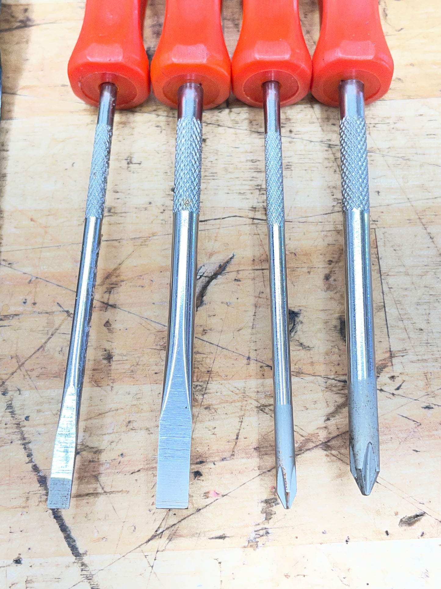 Snap On Red Hard Handle Mini Screwdriver Set USA SDDX40