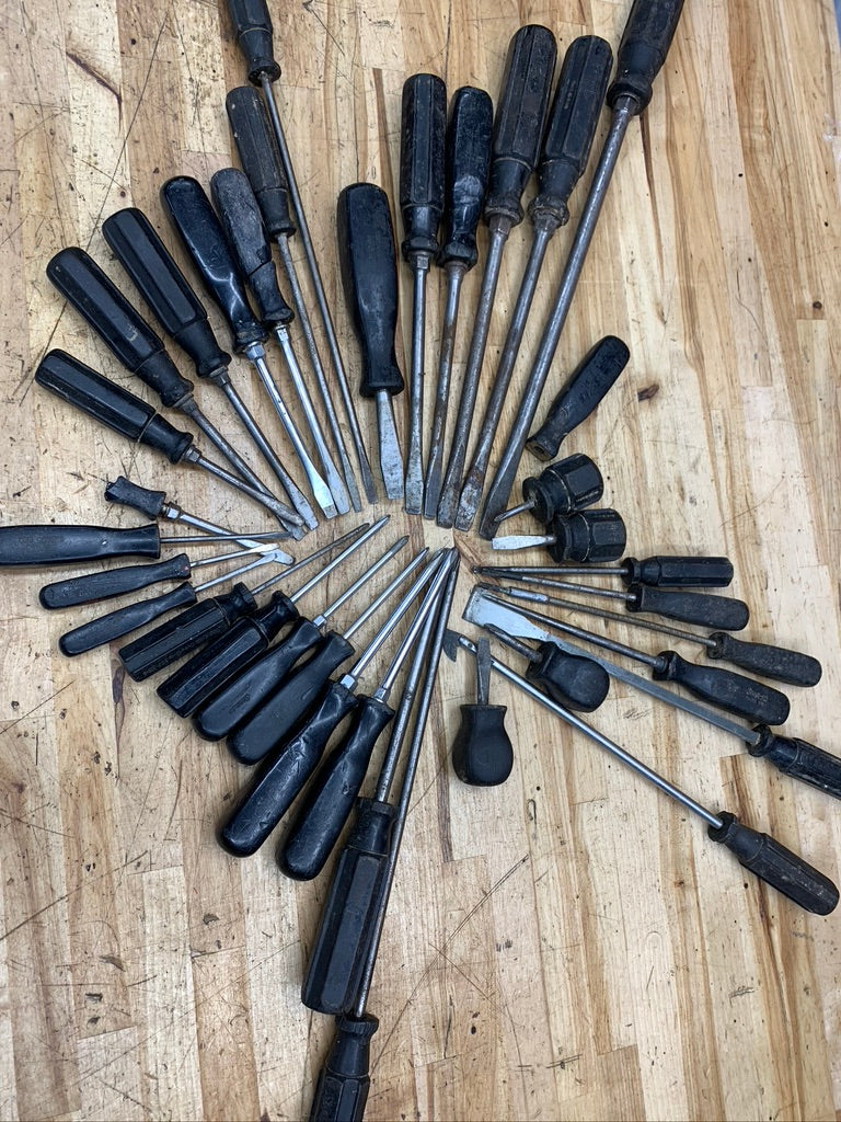 Snap On Vintage & Octo Grip Screwdriver BIG BUNDLE 35pc USA