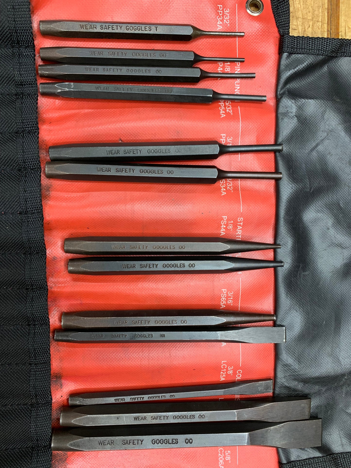 Matco 12pc Punch Set Pouch USA SPL12KA