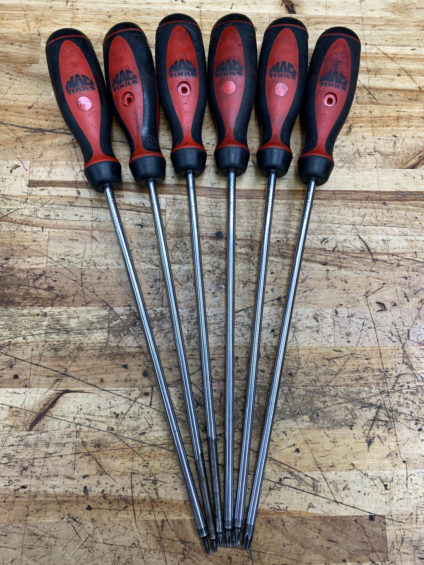 Mac Tools Long Security Torx Screwdriver Set 6pc SDL7TPRS