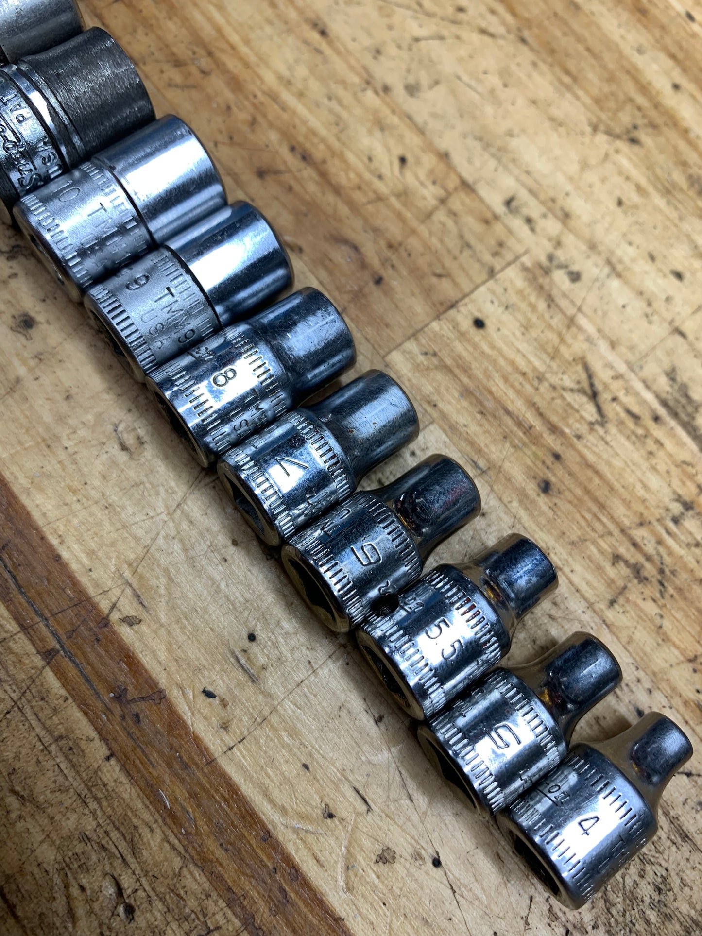 Snap On 1/4" Shallow Socket Set Metric 13pc USA 113TMMY