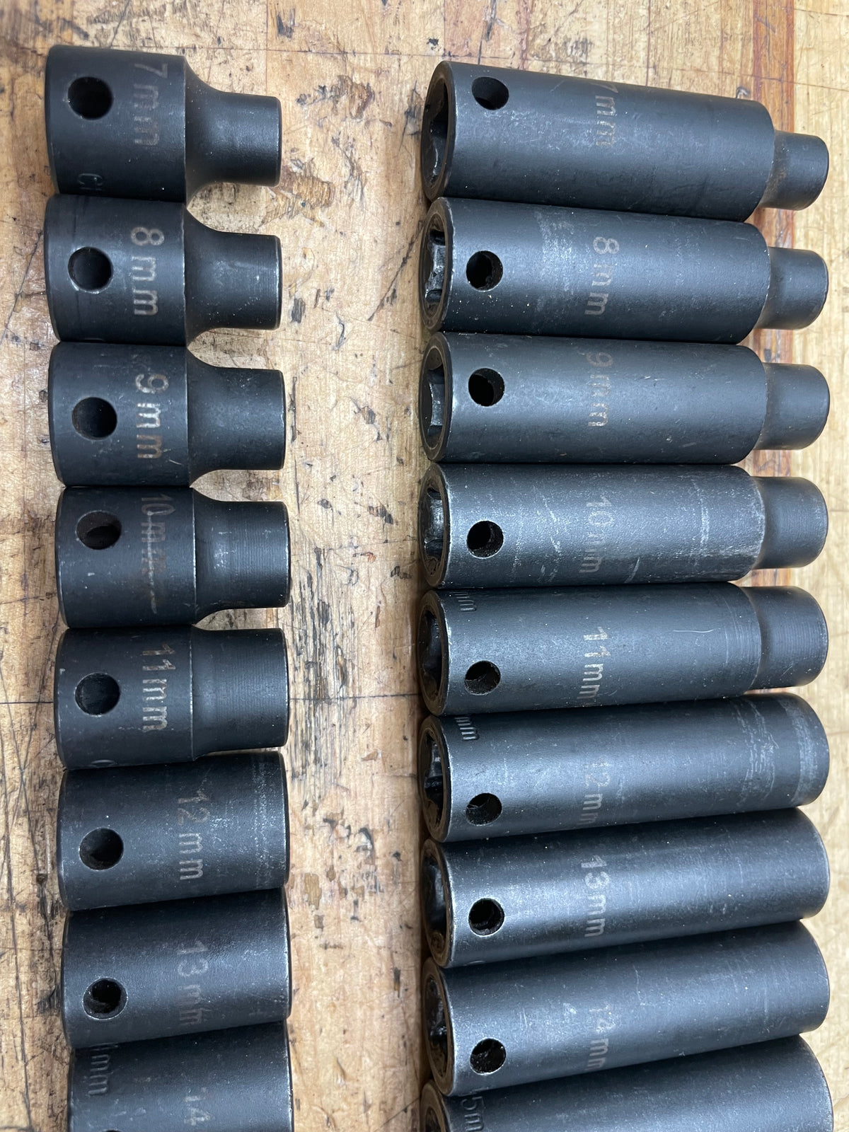 Blue Power 3/8” Metric Impact Deep/Shallow Socket Sets 26pc 7-19mm