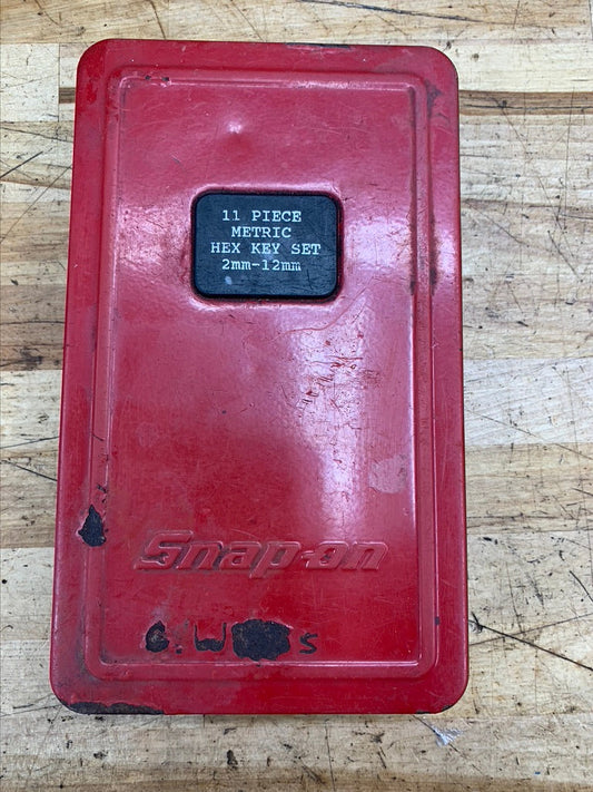 Snap On Metric Hex Key Set 11pc CaseAWM110BHK