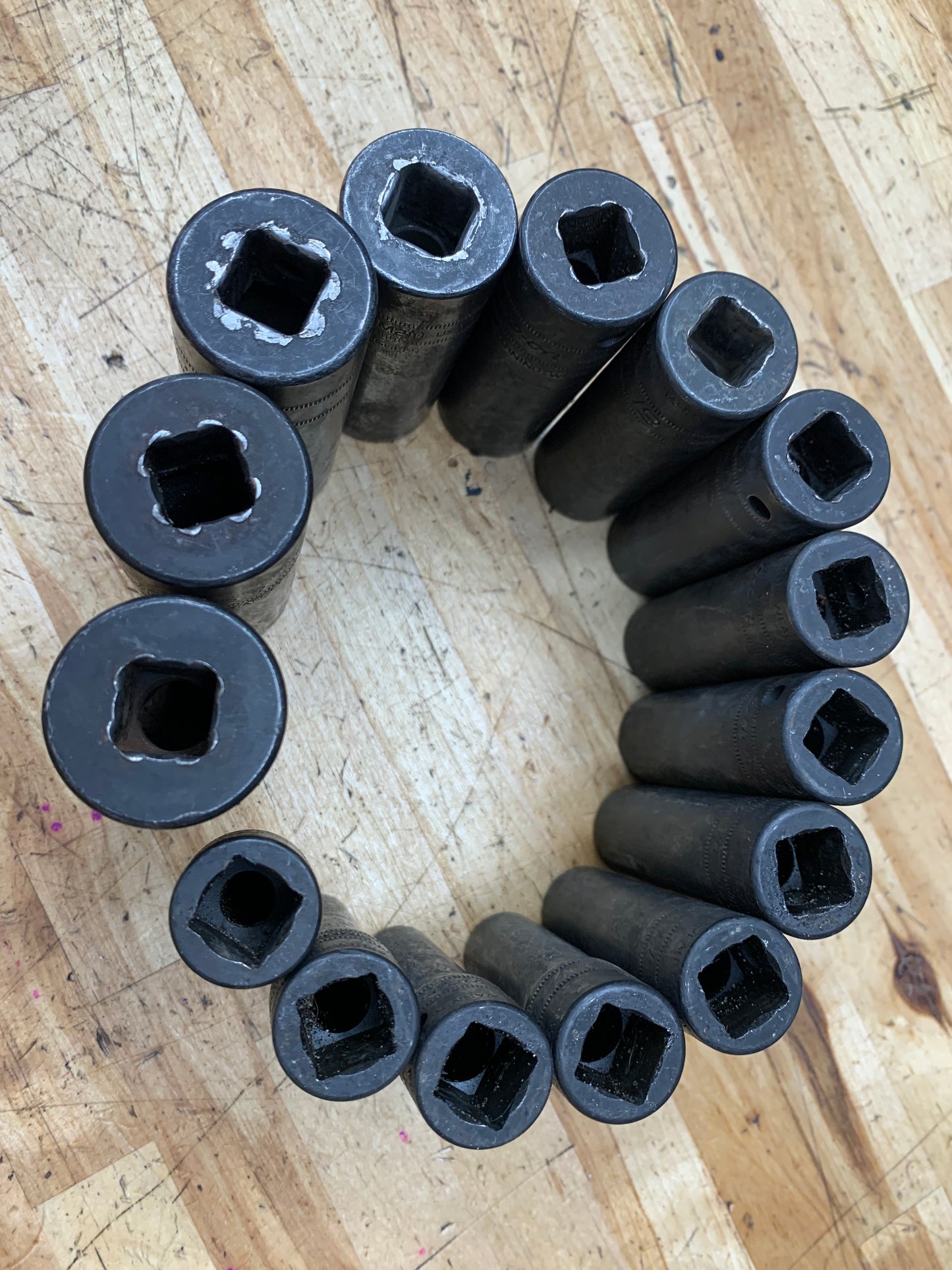 Snap On 1/2" Metric Deep Impact Socket Set 10-24mm USA 15pc 315SIMMYA