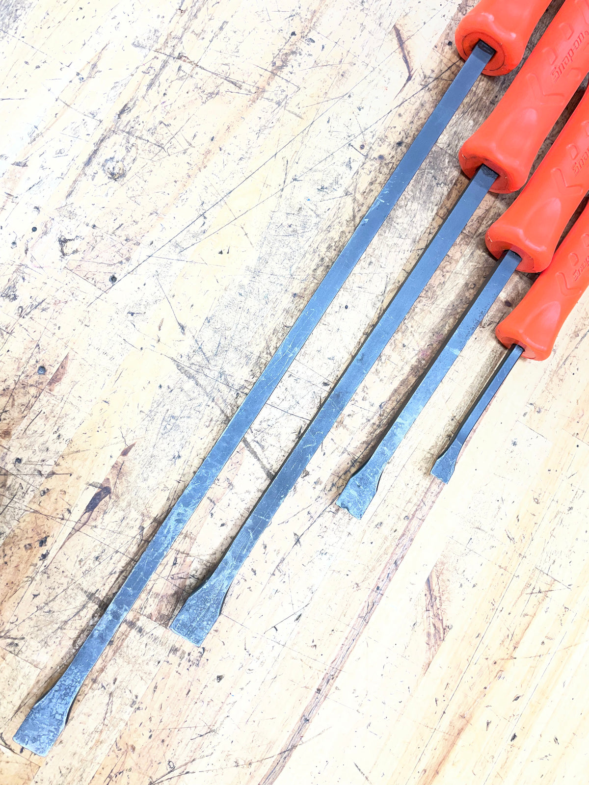 Snap On Orange Striking Prybar 4pc Set USA SBPS704AO