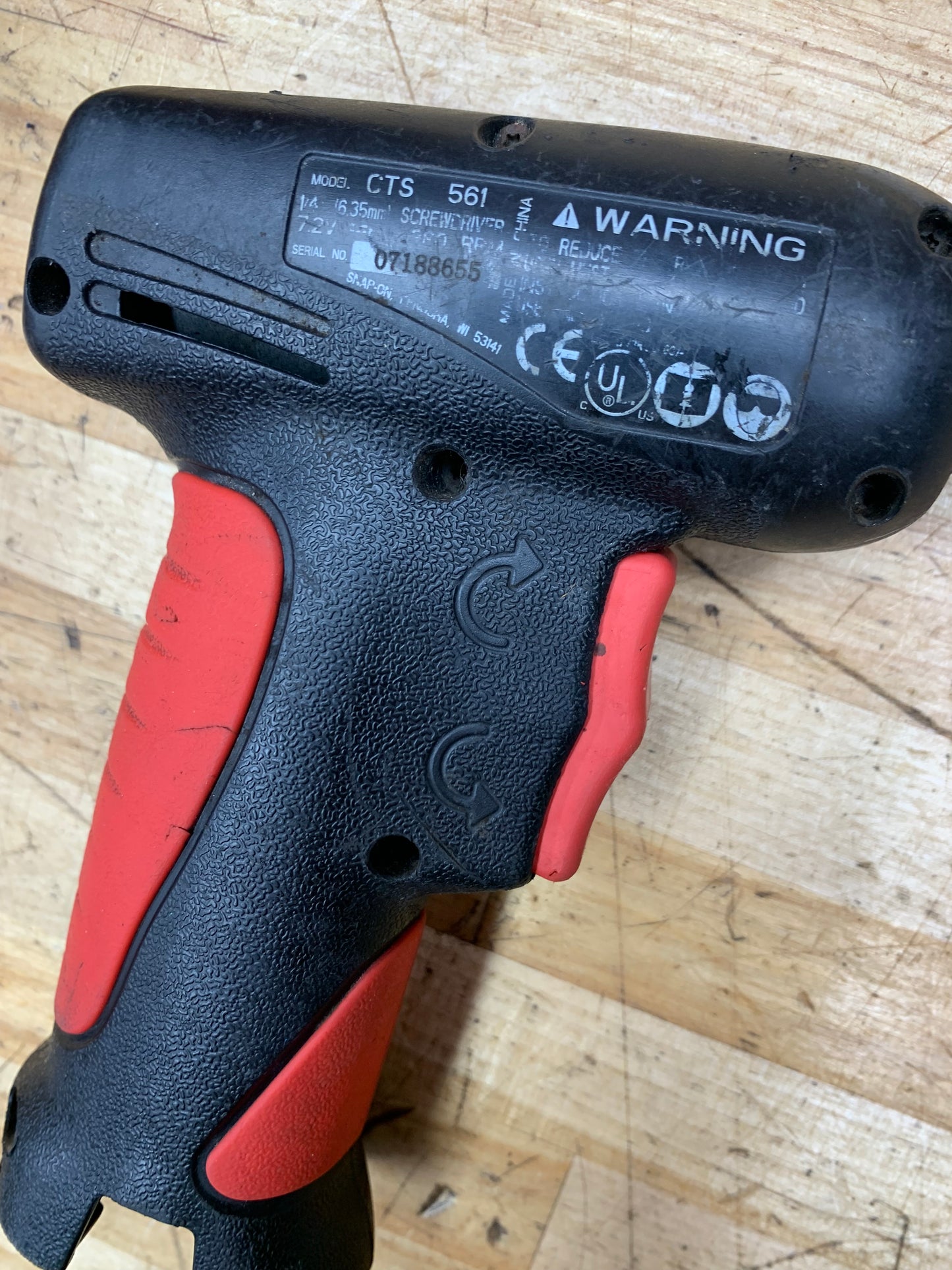 Snap On Battery Powered Drill Driver 7.2V NiCd CTS561