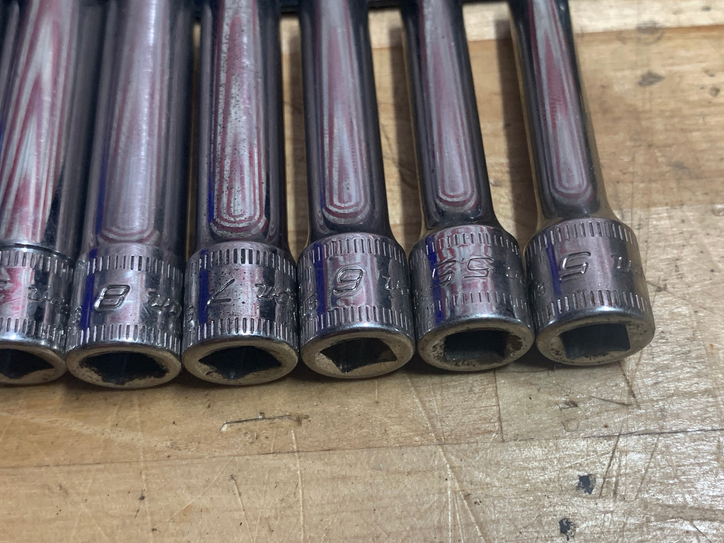 Snap On 1/4" Deep Socket set Metric.  111STMMDY