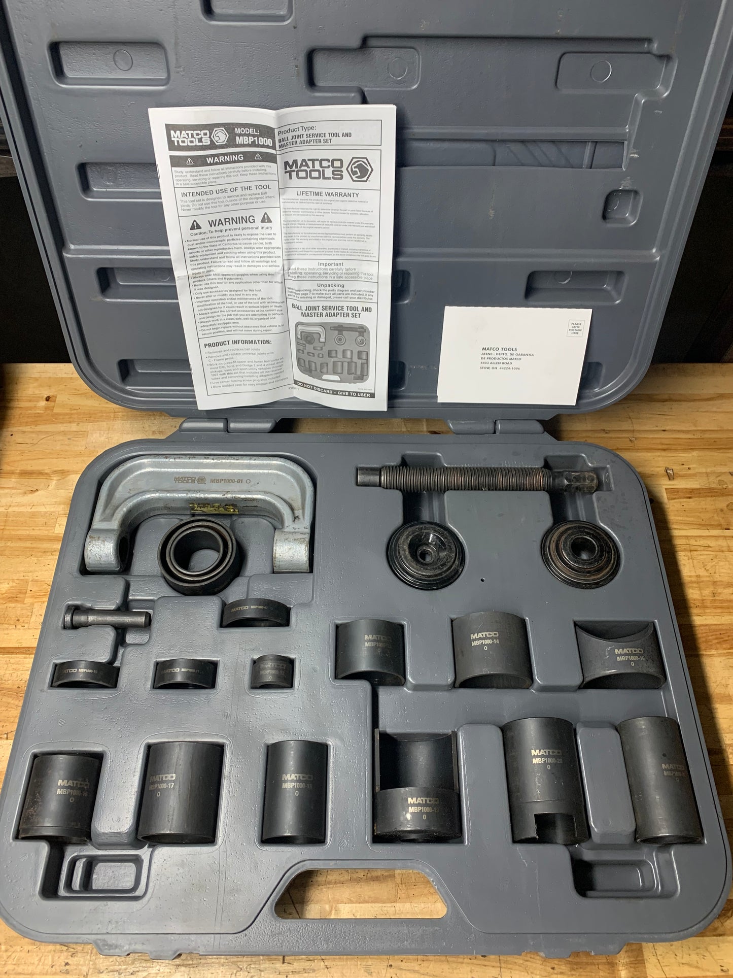 Matco Master Ball Joint/Adapter Service Kit MBP1000