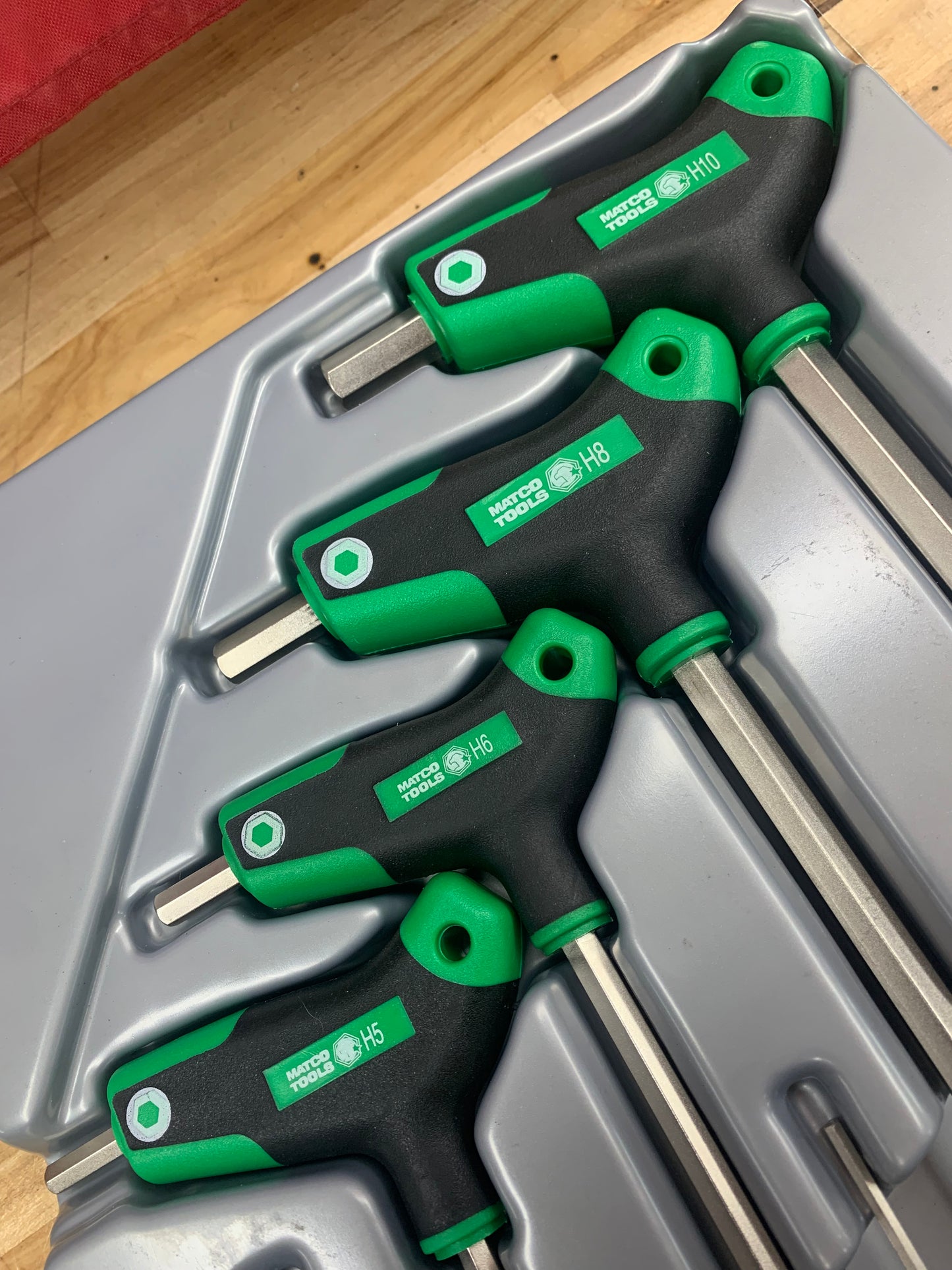Matco eight piece metric hex T handle tray set.  STXM8