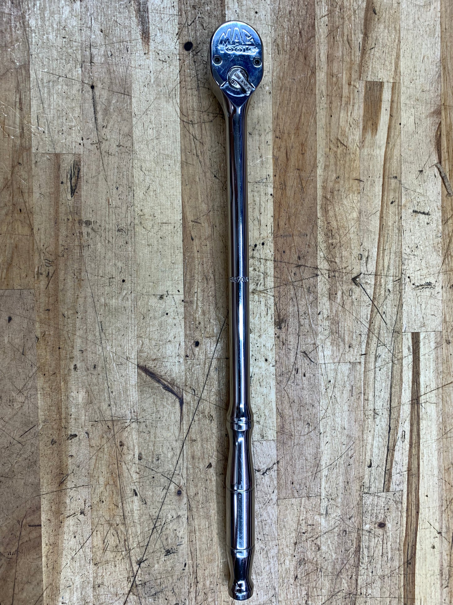 Mac Tools Long 3/8" Fine Tooth Ratchet LIKE NEW XR1390A USA