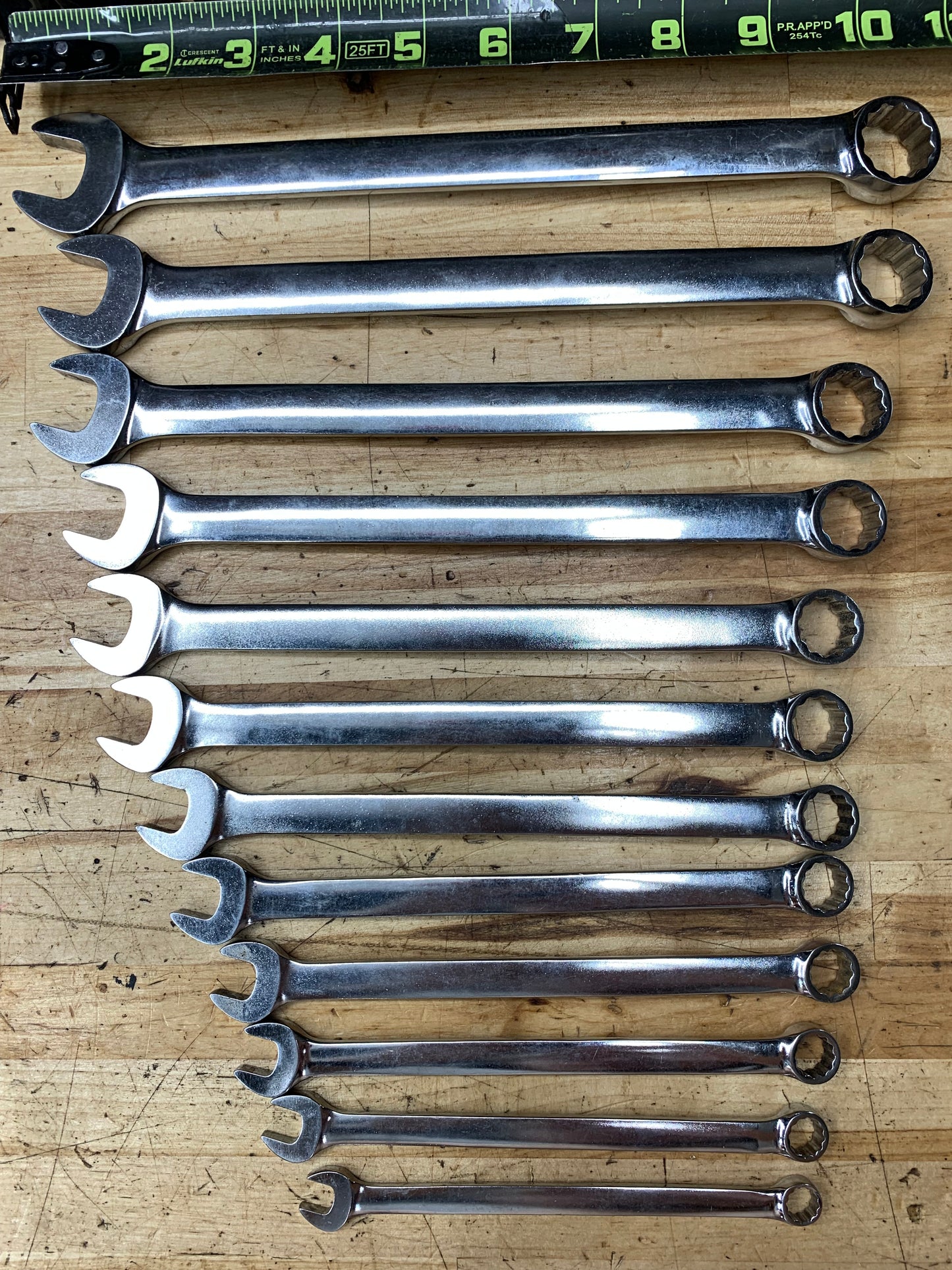Blue Point Metric Combo Wrench Set 8-19mm 12pc USA BLPCWSM712B