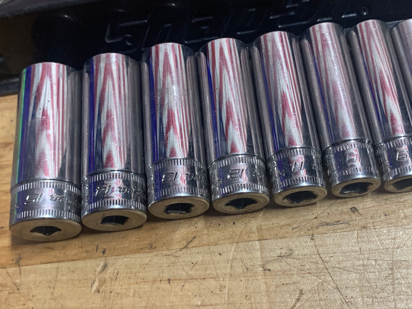 Snap On 1/4" Deep Socket set Metric.  111STMMDY