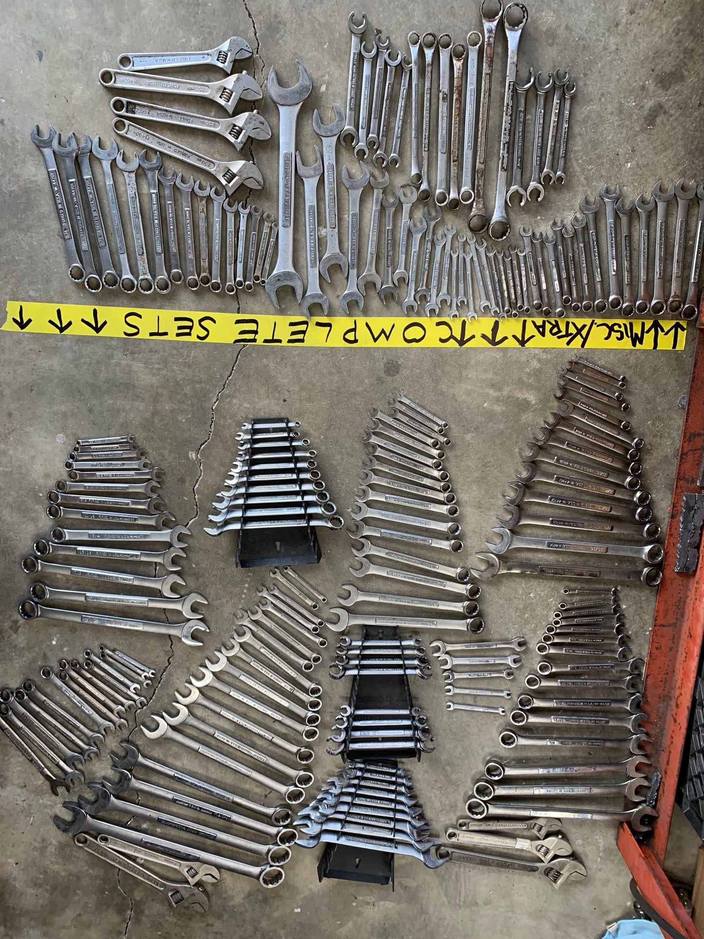 100% USA Craftsman Massive Tool Lot 13 COMPLETE WRENCH SETS SAE & Metric 196Pc