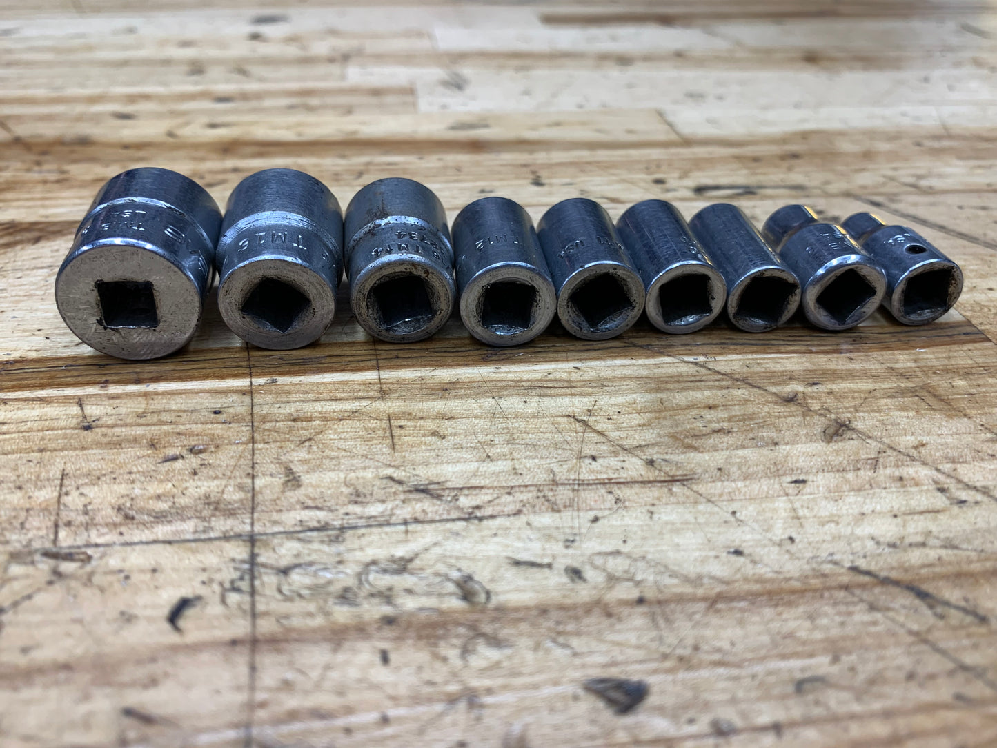 Snap On 1/4" SAE Shallow Socket Set 9pc. USA