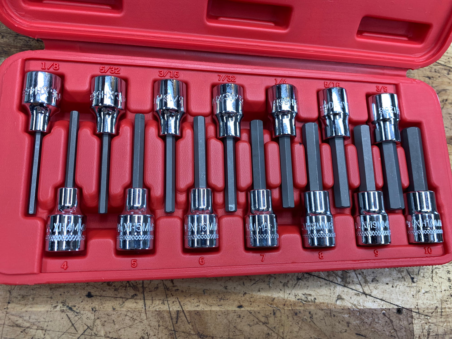 Mac Tools SAE & Metric Hex Bit Socket Sets 3/8" SXA14B