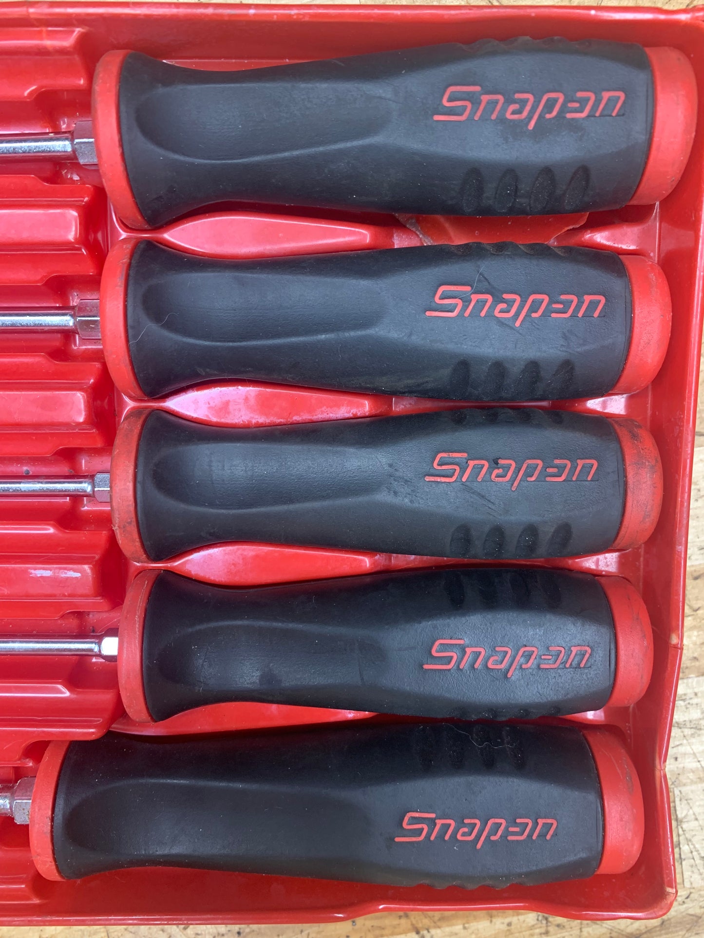 Snap On Torx Screwdriver Set T15-T30 5pc Vintage Soft Grip USA SGDTX50