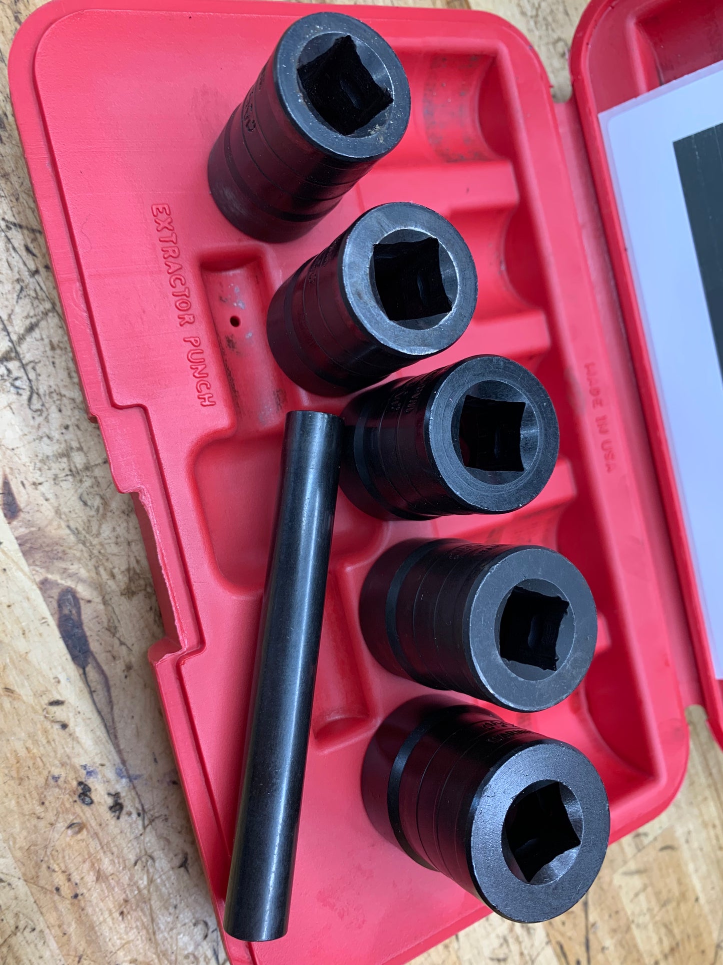 Mac Nut Extractor Twist Socket Set 5pc SVT5LR