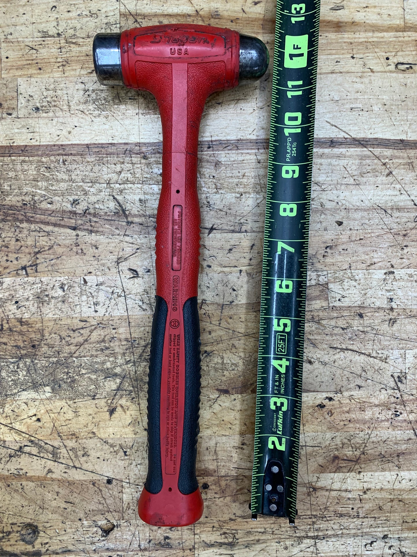Snap On 16oz Ball Peen Hammer USA HBBD16