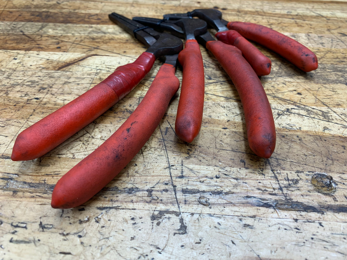 EZ Red 3pc Right Angle Pistol Grip Kiwi Pliers