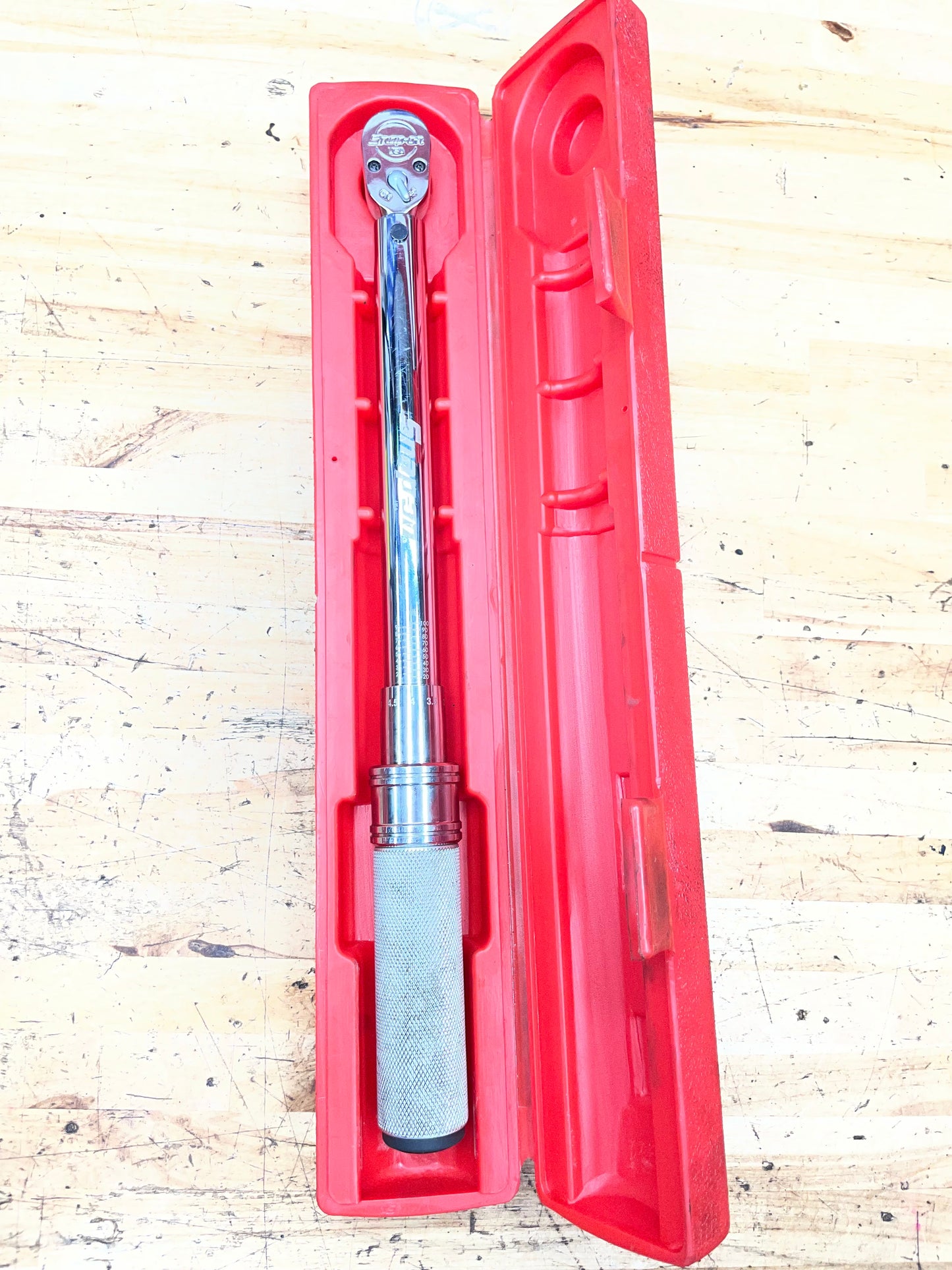 Snap On 3/8” Click Style Torque Wrench 20-100 Ft.Lb. USA QD2R100