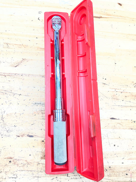 Snap On 3/8” Click Style Torque Wrench 20-100 Ft.Lb. USA QD2R100
