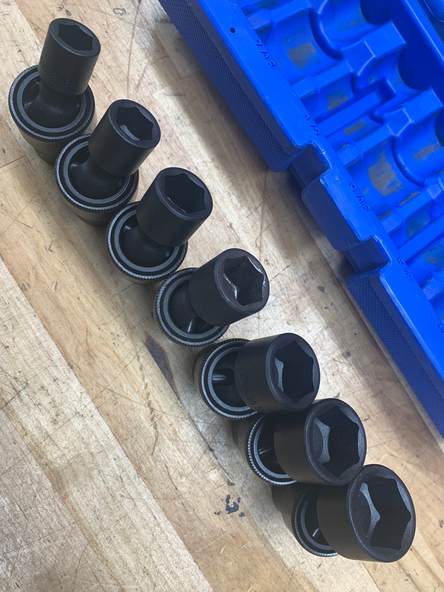 Blue Power by Cornwell SAE Impact swivel socket set 3/8” CBPIU2