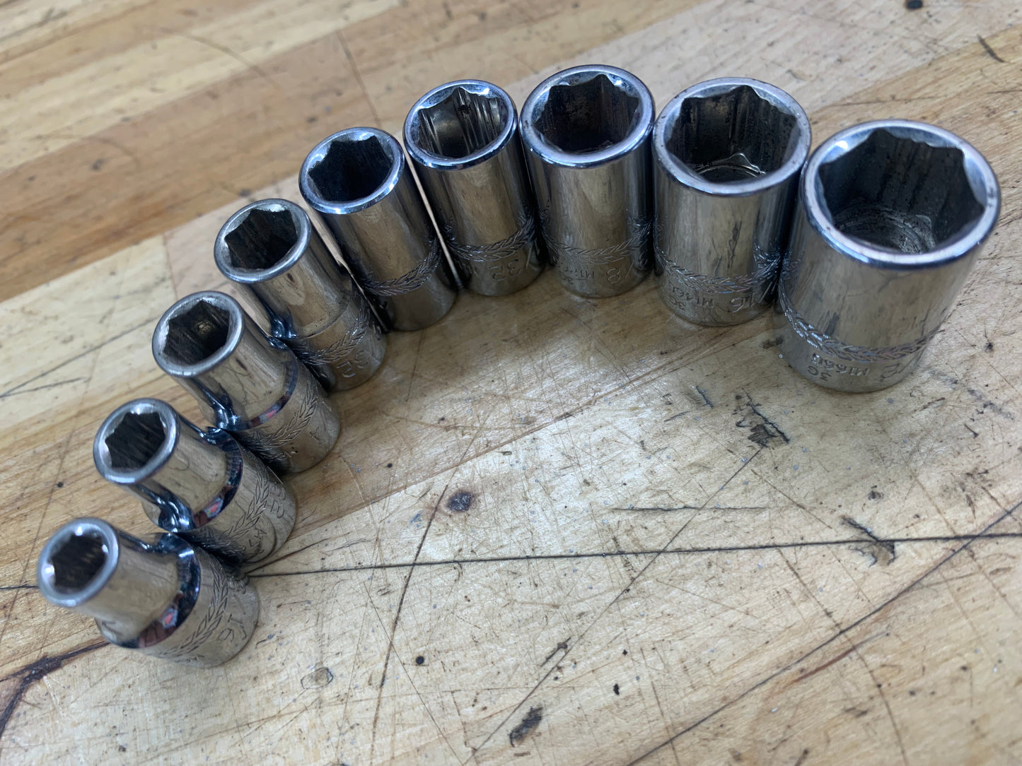 Mac Tools SAE 1/4" Socket Set  9pc