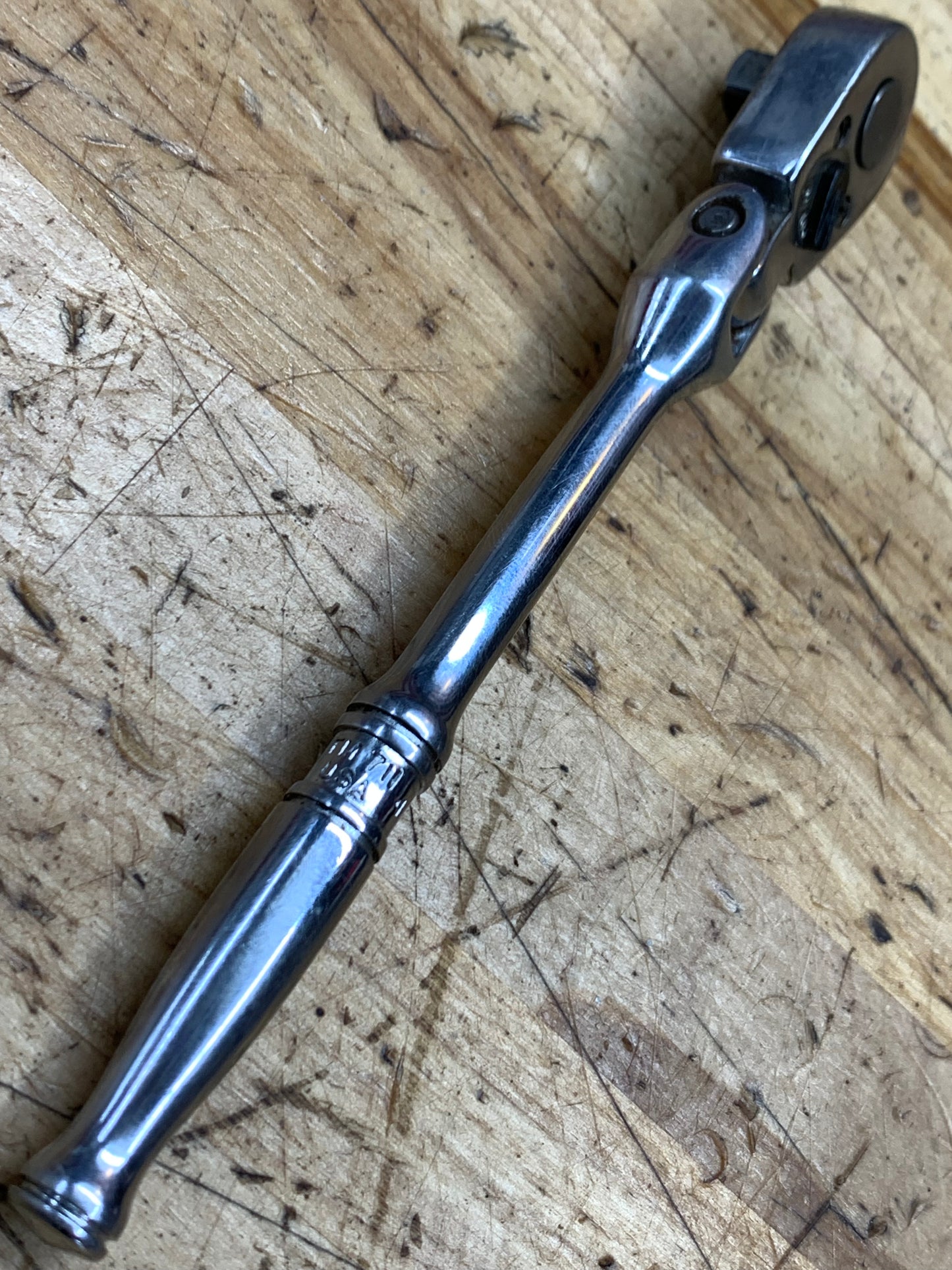 Snap On 1/4" Flex Head Ratchet Vintage USA TM711