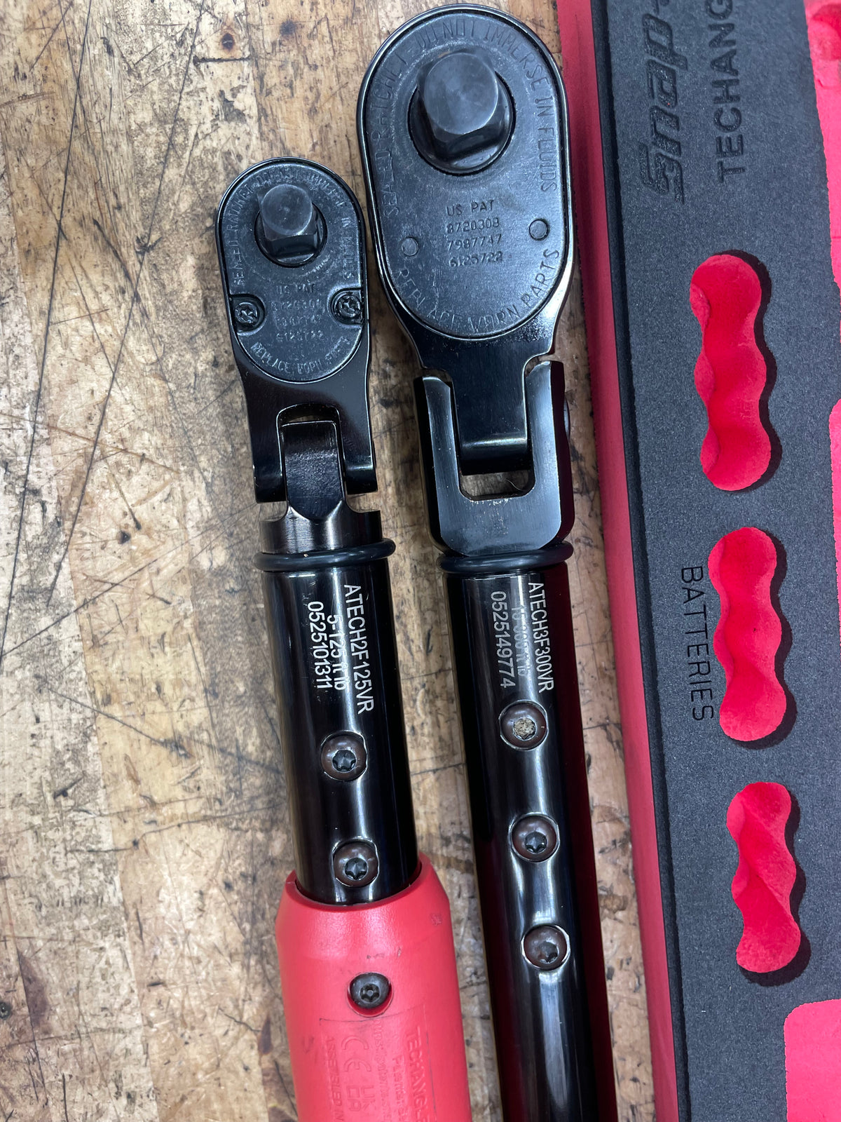 Snap On Techangle 1/2” & 3/8” Torque Wrench Foam Set USA