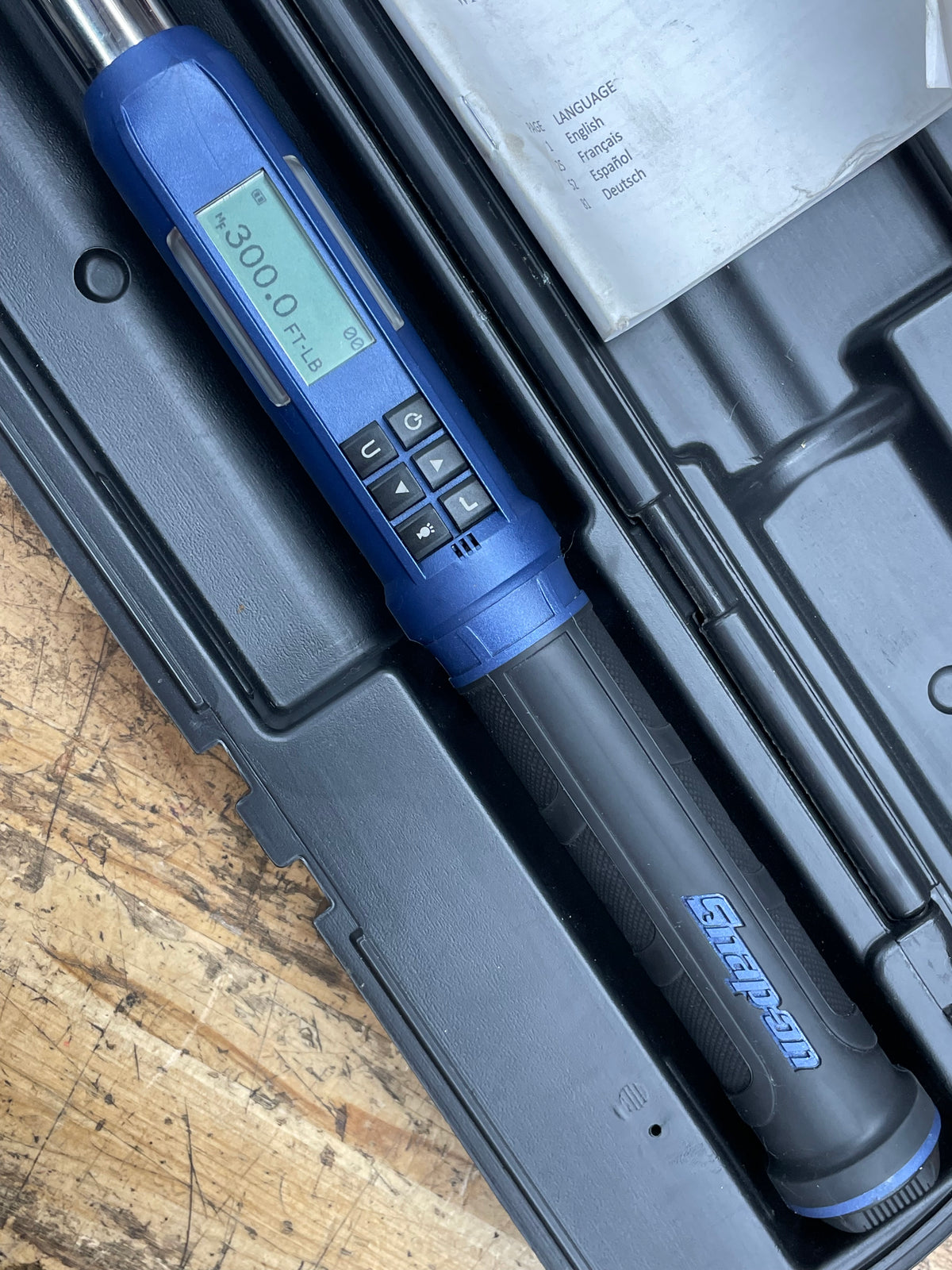 Snap On 1/2" Techangle 15-300Ft.Lb. Digital Torque Wrench EXCELLENT CONDITION ATECH3F300MB