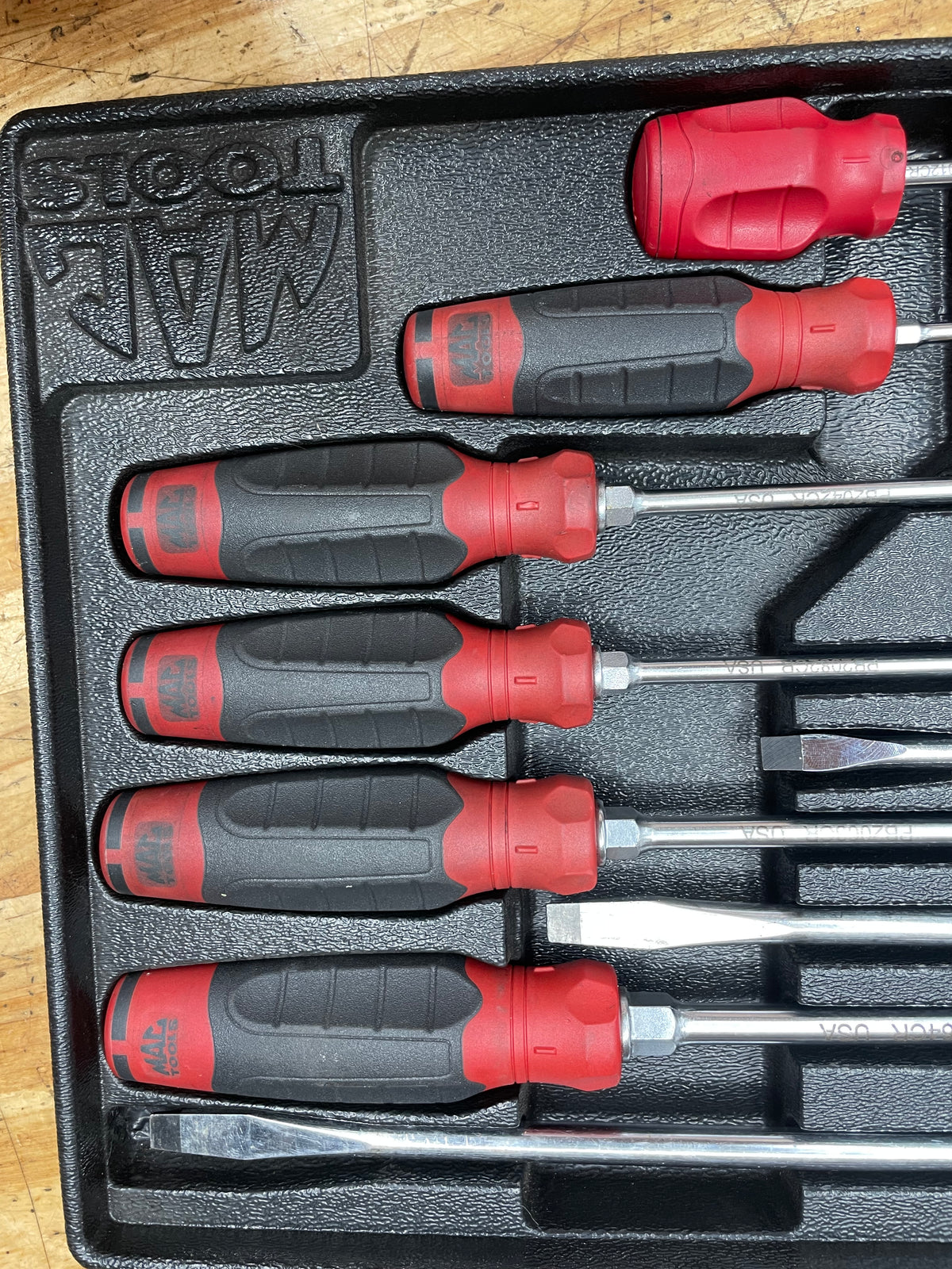 Mac Tools Screwdriver Tray Set Red 12pc SDB12DR-S