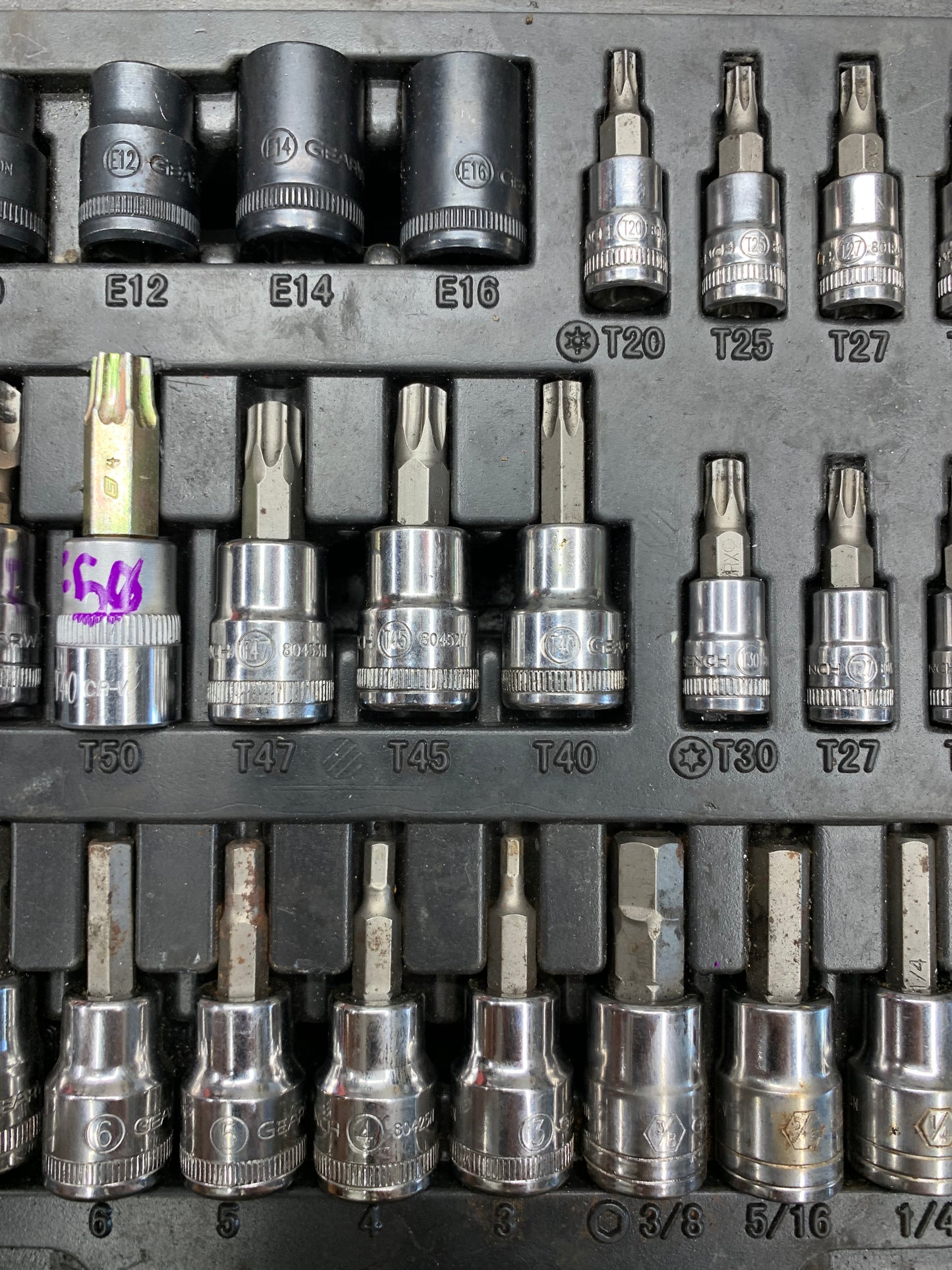 GearWrench 40 Pc. Hex & Torx Master Bit Socket Set 40424A