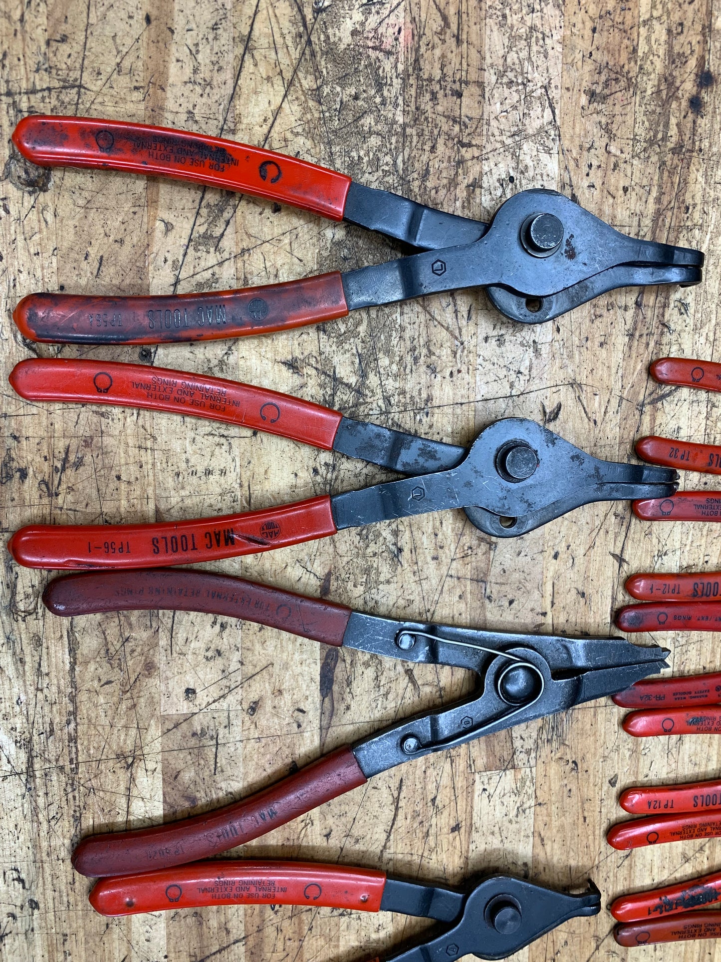 Mac Tools 12pc Snap Ring Plier Set USA PK1250